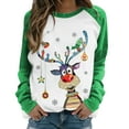 thumbnail image 2 of Pntutb - Sudadera de manga larga con estampado de Navidad y cuello redondo para mujer, blusa informal, tops Pntutb Pntutb-970, 2 of 3