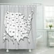 thumbnail image 1 of ABPHQTO Mapa de Estados Unidos América Nombres y cortina de ducha gris sombra 152x180 cm ABPHQTO PKNMT60x72Shower-6738, 1 of 2