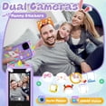 thumbnail image 3 of Teléfono inteligente WINWEND para niños con pantalla táctil HD con cámara dual, color morado, 3 of 7