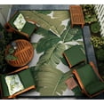 thumbnail image 2 of Couristan Dolce Palm Lily 8'6" x 13' Hunter Green and Ivory Outdoor Rug, 2 of 10