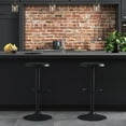 thumbnail image 6 of 1PC Adjustable Bar Stool, Swivel Round Metal Airlift Barstool, Backless Counter Height Bar Chair for Kitchen Dining Room Pub Cafe (Black), 6 of 10