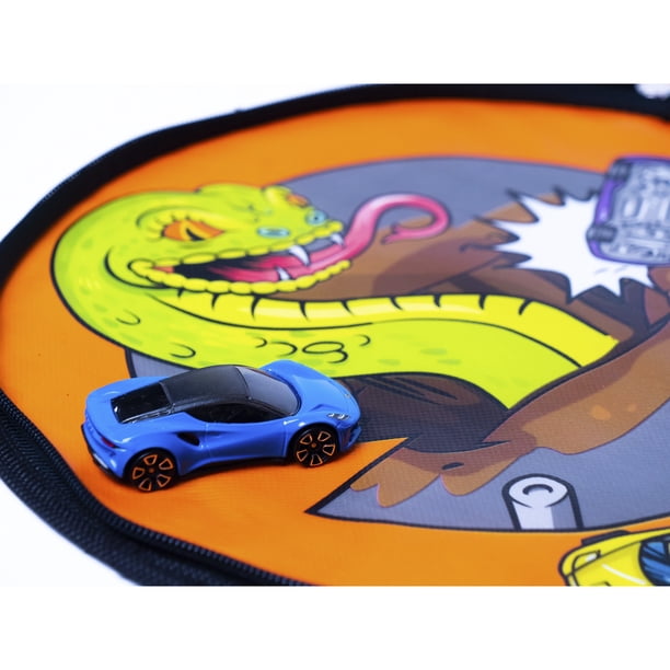 ZipBin Hot Wheels: Wheelie Track Pack Storage Case & Mat - Walmart