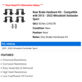thumbnail image 2 of Rear Brake Hardware Kit - Compatible with 2013 - 2022 Mitsubishi Outlander Sport 2014 2015 2016 2017 2018 2019 2020 2021, 2 of 2