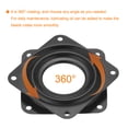 thumbnail image 4 of Uxcell 2.7inch Metal Lazy Susan Turntable Rotating Swivel square Shape Black 2pack, 4 of 6