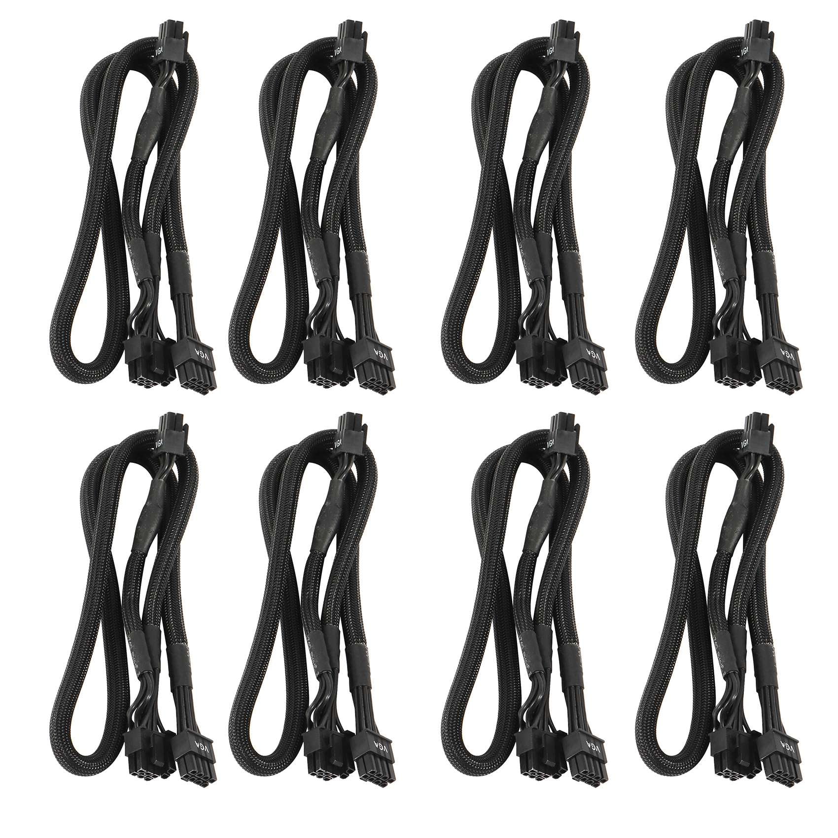 8X 8 PIN TO Dual 8 Pin 6 PIN PCIE VGA Power Supply Cable for Supernova G2 G3 G5 P2 T2 GS G+ 650