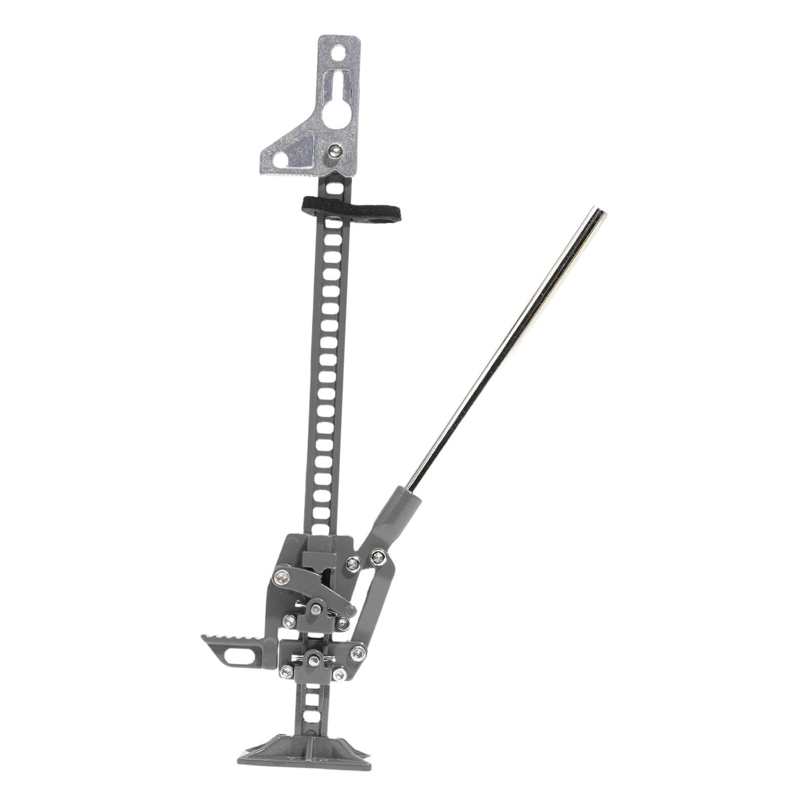 QccHieUs 1/10 Scale Lift Jack Adjustable Jack Stand Metal Easy to Use RC Vehicle Part for Gray