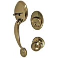thumbnail image 1 of Ultra Antique Laiton Monocylindre Deadbolt & Entrée Combo Serrures 45035, 1 of 1