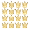 thumbnail image 1 of Uxcell 16Pcs Mini Toppers de Pastel en Forma de Corona, Corona de Corazón Pequeña de Aleación para Reina y Princesa, Pequeña Corona de Corazón Dorado, 1 of 6