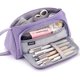 thumbnail image 1 of Estuche de gran capacidad para lápices, estuche grande para lápices, estuche de almacenamiento alto, organizador de oficina para estudiantes, adolescentes, niñas y adultos, color morado, 1 of 4