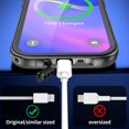 thumbnail image 4 of SPORTLINK Waterproof Case for iPhone Air IP68 Military Protective Full Body Heavy Duty Shockproof 360 Sealed Dustproof Phone Screen Protector 6.5 inch - Frosted Black, 4 of 13