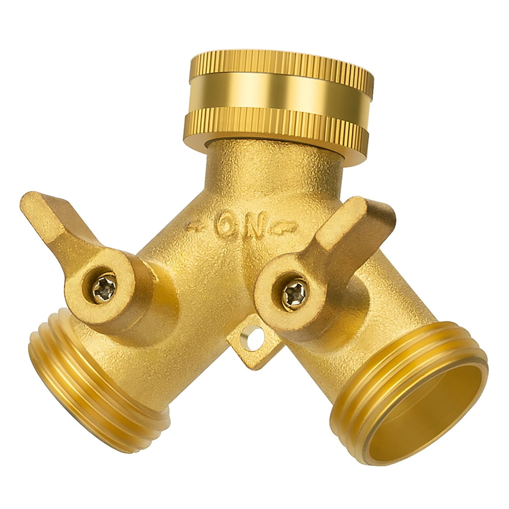 Garden Hose YValve Connector Brass Hose Diverter With Solid Brass