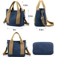 thumbnail image 3 of Canvas Messenger bags for women,Tote Crossbody Shoulder Bag Satchel Purse, 3 of 5