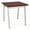 Chelsea Mahogany-Sil, variant on Newport Reception Waiting 20x20" Wood End Table / Silver Steel / Walnut