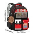 thumbnail image 2 of Ergonomic Large Capacity Capybara Themed Backpack for Middle School Students Durable Easy Clean Fabric Design, 2 of 4