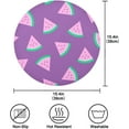 thumbnail image 4 of Purple Watermelon Dinner Mat, 15.4'' Round Placemat, Table, Non-Slip and Durable, Easy to Clean Home Decor, 4 of 7