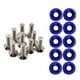 thumbnail image 2 of 20 piezas M6 junta de tornillos de modificación , arandela de guardabarros soporte de de matrícula sujetadores hexagonales tuerca de Azul Soledad Junta de tornillos de coche, 2 of 6