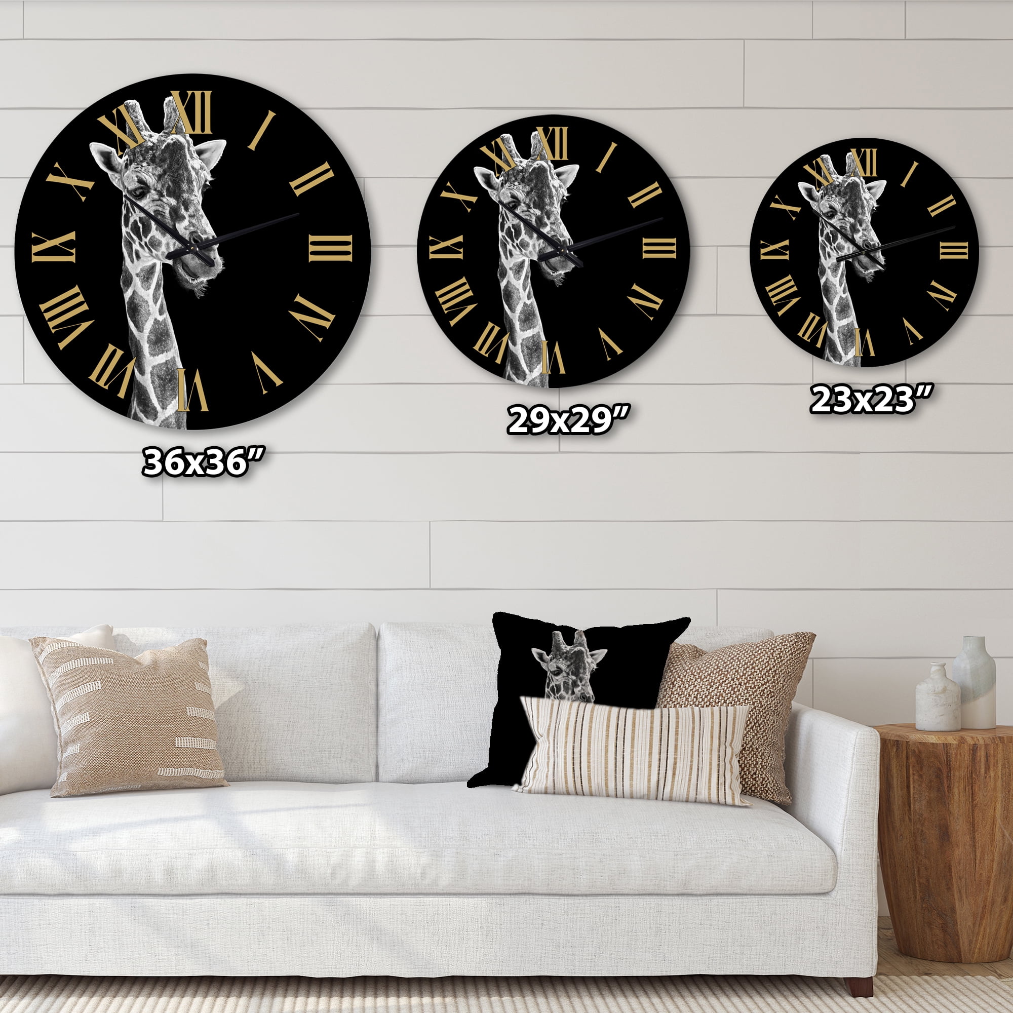 Designart 1 in Farmhouse Wall Clock