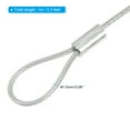 thumbnail image 2 of Uxcell 3.3Ft Safety Cable Lock Steel Stage Lighting Security Wire Rope, Silver 2 Pack, 2 of 6
