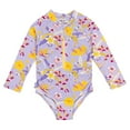 thumbnail image 1 of JAN & JUL Maillot de Bain pour Fille avec Protection UV UPF 50+ (3T, Fleur Tropicale), 1 of 2