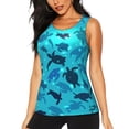 thumbnail image 1 of Fotbe World Turtle Day Blusas Sin Mangas para Mujer – Estilo Casual, Corte Suelto, Slim-Fit, Cuello Redondo Deportivo, Tops de Verano para Gimnasio y Yoga-XX-Large, 1 of 7