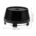 thumbnail image 2 of AURARMLET 2Ud Tapas De Centro De Auto ABS Negro Universal Resistente Y Funcional, 2 of 7