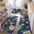 thumbnail image 2 of Pioneer Flower Floral Print Pattern Kitchen Rugs Sets Of 3,Kitchen Runner Rugs Non Skid Washable,Decorative Kitchen Floor Mats for Kitchen,Sink,Laundry,17"x30"+ 17"x47" + 17"x59", 2 of 6