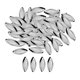 thumbnail image 2 of Lote de 100 cucharas para pesca con mosca, lentejuelas, cebos, cucharillas y accesorios para pesca con cuchara. Plata S, 2 of 8