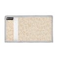 thumbnail image 2 of JIALIOU Nylon Trifold Card Wallet with ID Window Zipper Pocket for Men Women Teen Beige Small Floral Motifs, 2 of 7