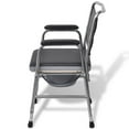 thumbnail image 3 of vidaXL Commode Chair Steel Black, 3 of 6