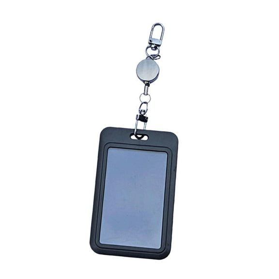 FVDPWYE Nurse Badge Holder with Retractable Reel ID Lanyard Card Holder Sliding ID Badge Black