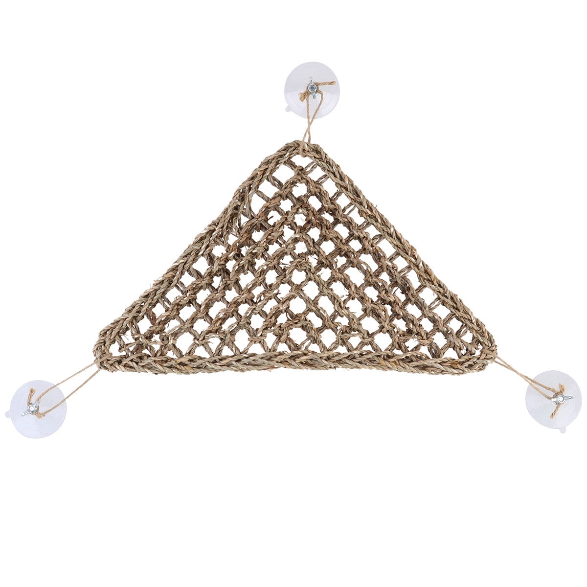 OATIPHO Lizard Mesh Hammock Brown Breathable Durable for Vertical Space Use with Suction Cup and Metal Ring