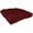 Burgundy, variant on Everything Comfy Gray Indoor / Outdoor Seat Cushion Patio D Cushion 20" x 20", 2 Tie Backs