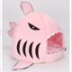 thumbnail image 4 of BRILLAR Shark Cat House Cama extraíble lavable para todas las estaciones con forma de tiburón para mascotas, gatitos, perros, color rosa, 4 of 5