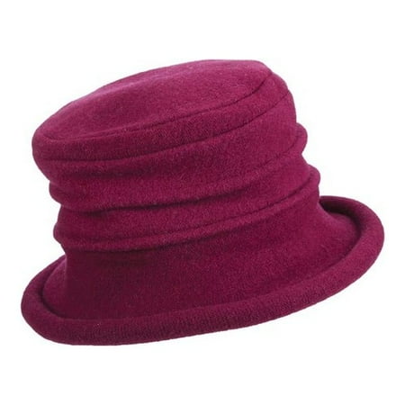 Brimmed Cloche - women's handcrafted fashionable cloche hat - soft wool knit - 3