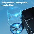 thumbnail image 4 of AMERTEER Car Armrest Storage Box Water Cup Holder Multifunctional Vehicle Mounted Box with 2 Foldable Cup Holders for Console for Water Cup Paper Towels Cellphones, 4 of 8