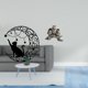 thumbnail image 2 of Escultura de pared de metal con diseño de gato y búho místico, con diseño de y , con estatua para sala de estar, oficina, armario, mesi, 2 of 8