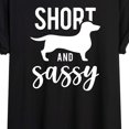thumbnail image 3 of Instant Message - Dachshund Short and Sassy Oversized Graphic T-Shirt, 3 of 6