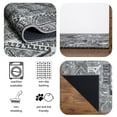 thumbnail image 5 of Keen Home Design Machine Washable Area Rugs with Non-slip Backing, Ideal for Hallway, Living Room, Bedroom, Kitchen and Laundry Room, Vintage Moroccan and Low Pile Rug - ( 6' x 9' ), 5 of 9