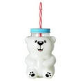 thumbnail image 6 of 2025 New Bear Straw Cup 20oz - Thickened Glass Construction, Adorable Bear Motif, Leak-resistant Design, Reusable & Portable, Suitable For Travel, Picnics Or Home, Fits All Beverages., 6 of 9