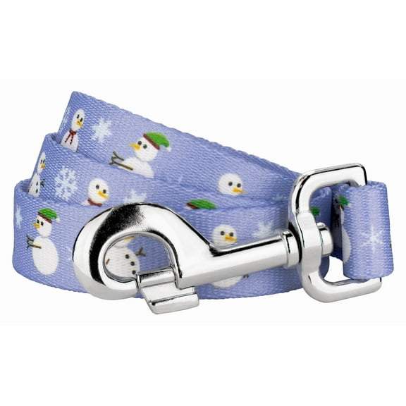 Country Brook Design® 1 inch Snowman Dog Leash, 6 Foot