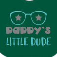 thumbnail image 4 of Inktastic Daddy's Little Dude, Glasses, Stars, Dad, Son Boys Baby Bib, 4 of 4