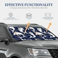thumbnail image 4 of Balery Angry Shark Sun Shield 2 Pack For Car Front Windows Foldable Sun Visor Protector Blocks Max Uv Rays And Keeps Your Vehicle Cool For Most Sedans Suv Truck, 4 of 7