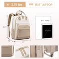 thumbnail image 6 of LOVEVOOK Diaper Bag Backpack, Baby Bag with Changing Pad, Large Diaper Backpack Boy Girl, Waterproof Baby Registry Bag for Mom Dad with Stroller Buckles, Beige-khaki, 6 of 7