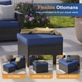 thumbnail image 2 of HOYOA 7-Piece Patio Furniture Set, Outdoor Patio Sectional Furniture All-Weather Rattan Wicker Patio Conversation Set Outdoor Furniture for Backyard Balcony,Blue, 2 of 6
