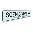 thumbnail image 3 of Scenic View Novelty Sign, Metal Wall Decor - 4x18 inches, 3 of 4