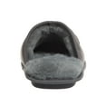 thumbnail image 6 of SWISSBRAND Microsuede Fuzzy House Slippers for Men Indoor Outdoor, Warm Footwear Cozy Mens Slippers, Gray, 7, 6 of 8