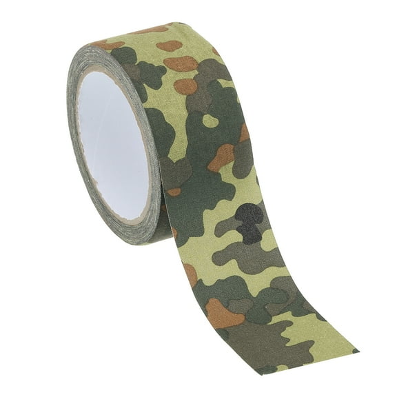 Uxcell Camouflage Tape 2" x 11 Yards, Self Adhesive Protective Camo Tape Wrap Waterproof Bandage, Dark Camo