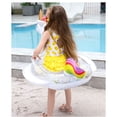 thumbnail image 4 of Flotador de piscina para bebés oso de fresa con dosel asiento brillante 80 ◆ 70 ◆ 57 cm Blanco, 4 of 5