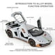 thumbnail image 3 of 1:32 Scale Lamborghini Aventador SVJ DieCast Model with Sound, Light (Black), 3 of 5