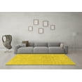 thumbnail image 3 of Ahgly Company Indoor Rectangle Solid Yellow Modern Area Rugs, 8' x 10', 3 of 4